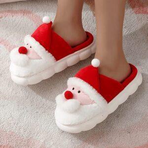Pantuflas navideñas infantiles
