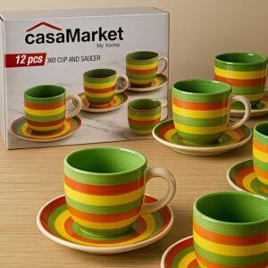 juego de tazas 12 piezas
